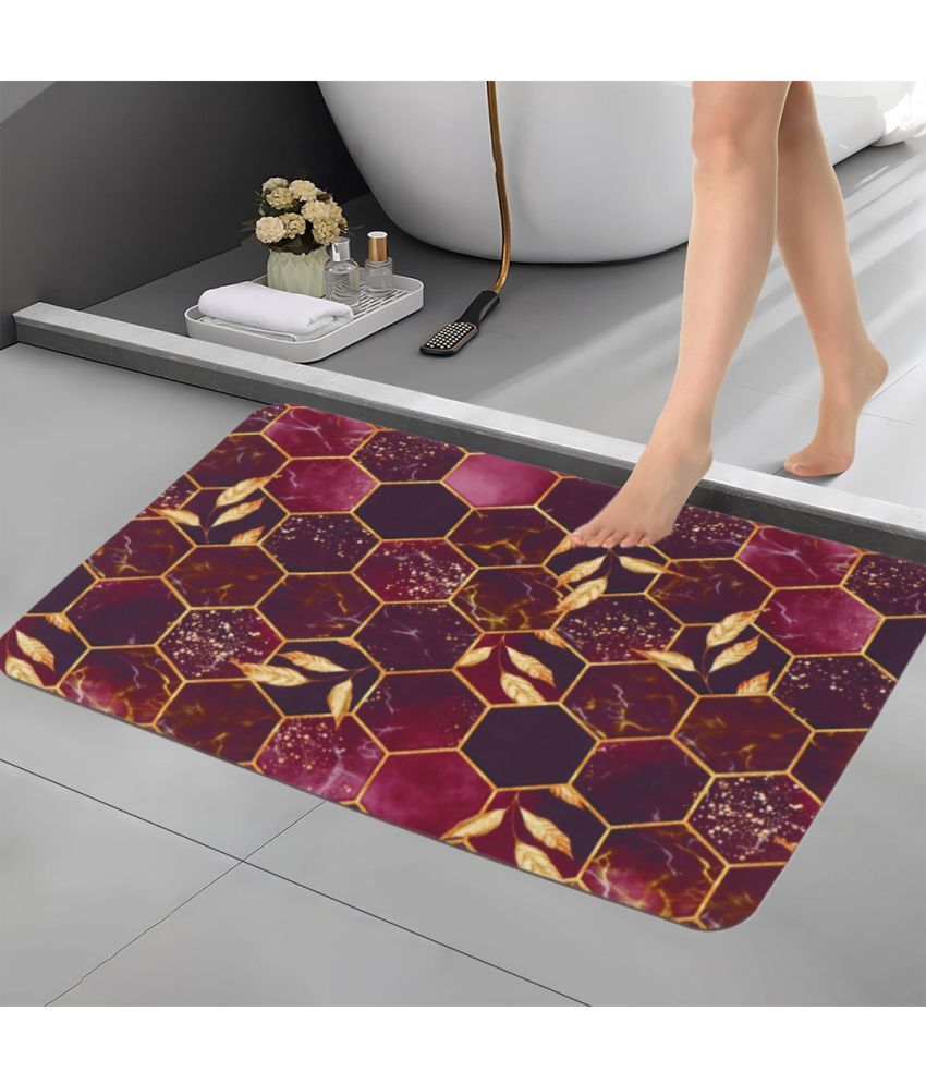     			BELLA TRUE Anti-skid Rubber Bath Mat Other Sizes cm ( Pack of 1 ) - Purple