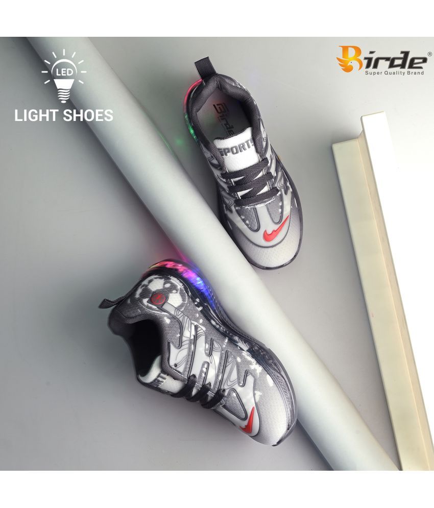     			Birde - Grey Boy's LED Shoes ( 1 Pair )