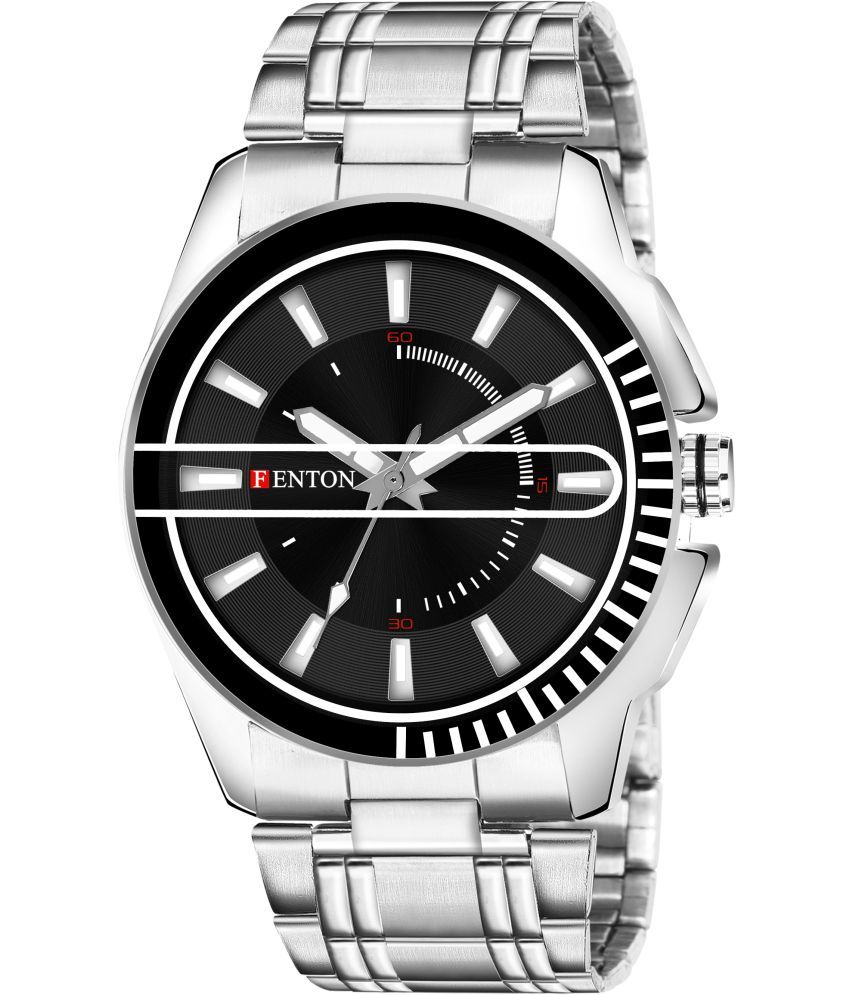     			Fenton Silver Stainless Steel Analog Men's Watch