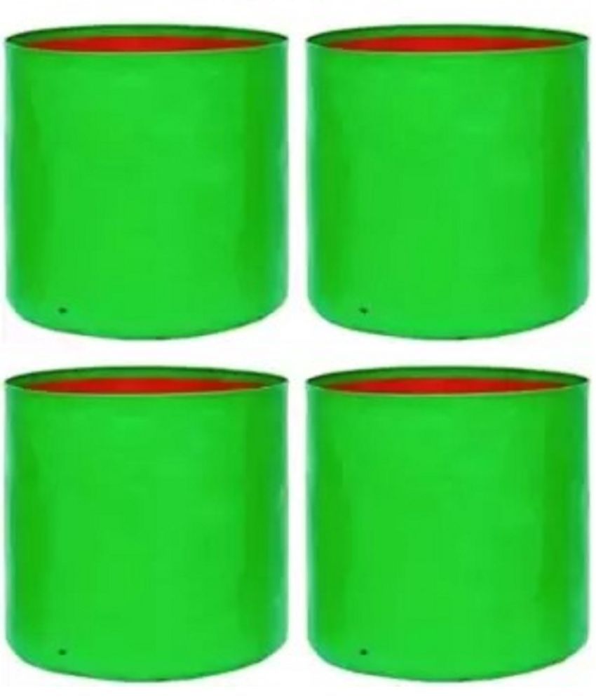     			HK Balloons Green Plastic Plant Bag ( Pack of 4 )