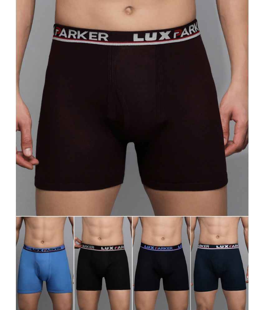     			LUX PARKER Pack of 5 Cotton Blend Trunks For Men's ( Multicolor15 )