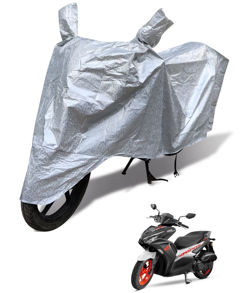     			Mockhe Bike Body Cover for Yamaha All Bike Models ( Pack of 1 ) , Silver