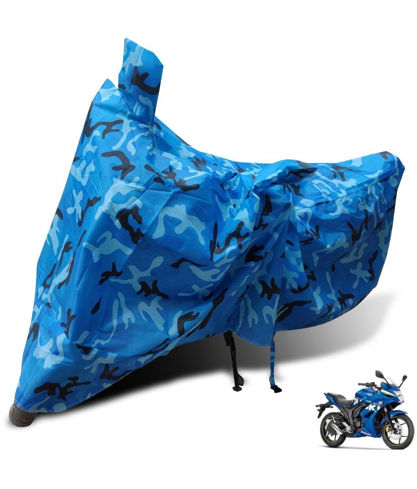     			Mockhe Bike Body Cover for Suzuki Gixxer SF ( Pack of 1 ) , Blue