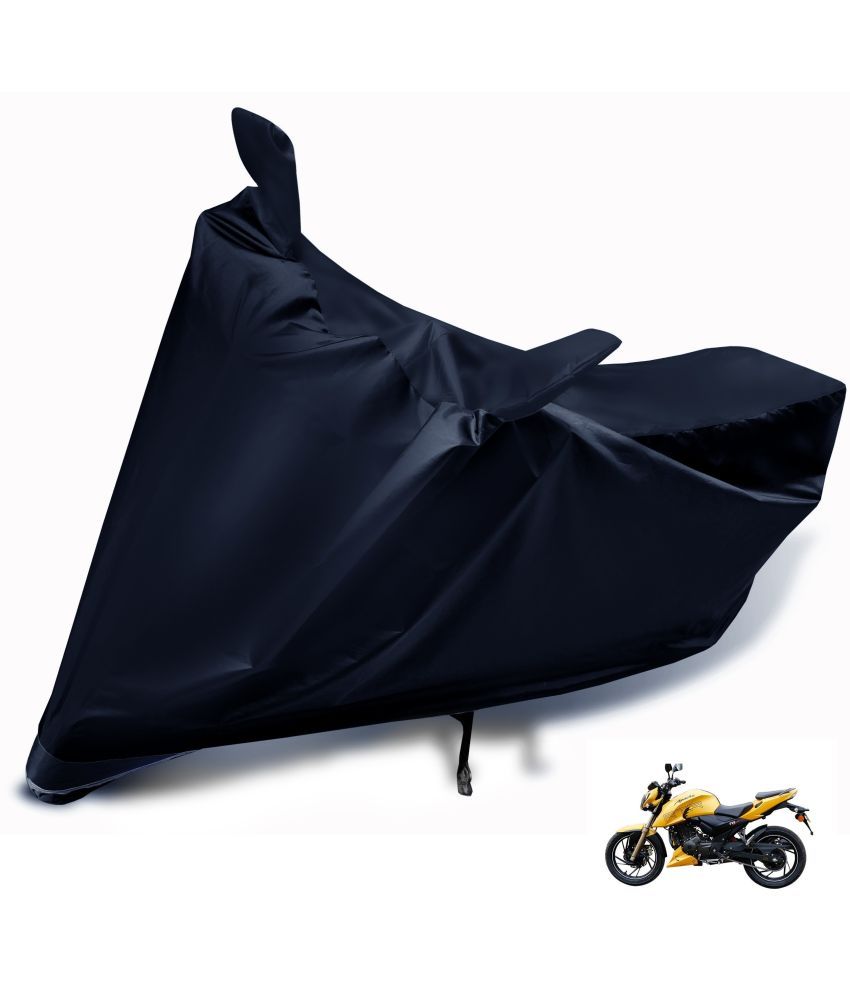     			Mockhe Bike Body Cover for TVS Apache RTR 200 4V FI ( Pack of 1 ) , Black