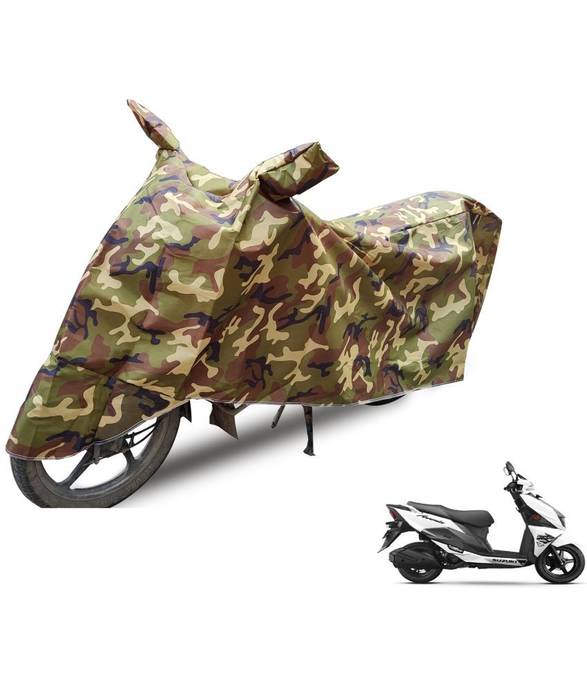     			Mockhe Bike Body Cover for Suzuki All Bike Models ( Pack of 1 ) , Camouflage