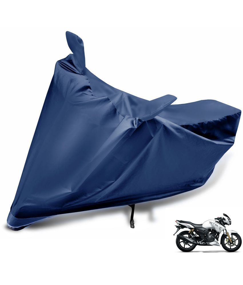     			Mockhe Bike Body Cover for TVS Apache RTR 180 ( Pack of 1 ) , Navy Blue