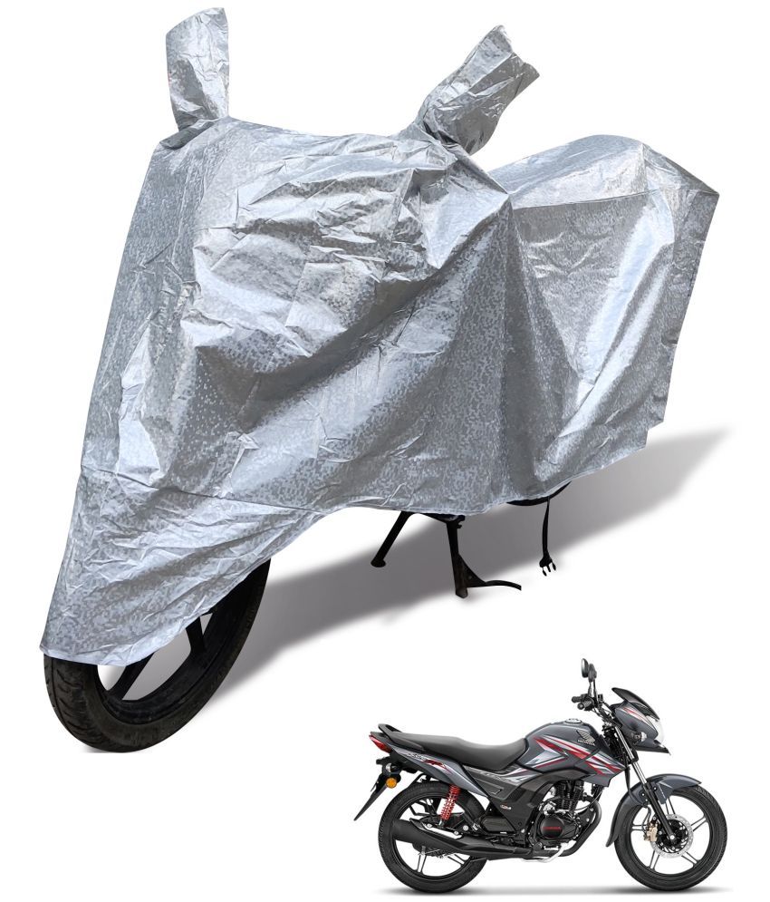     			Mockhe Bike Body Cover for Honda All Bike Models ( Pack of 1 ) , Silver