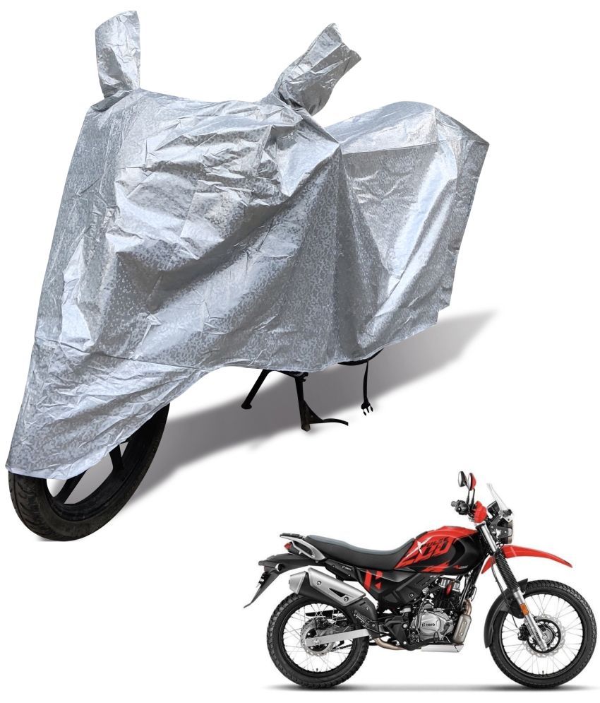     			Mockhe Bike Body Cover for Hero All Bike Models ( Pack of 1 ) , Silver