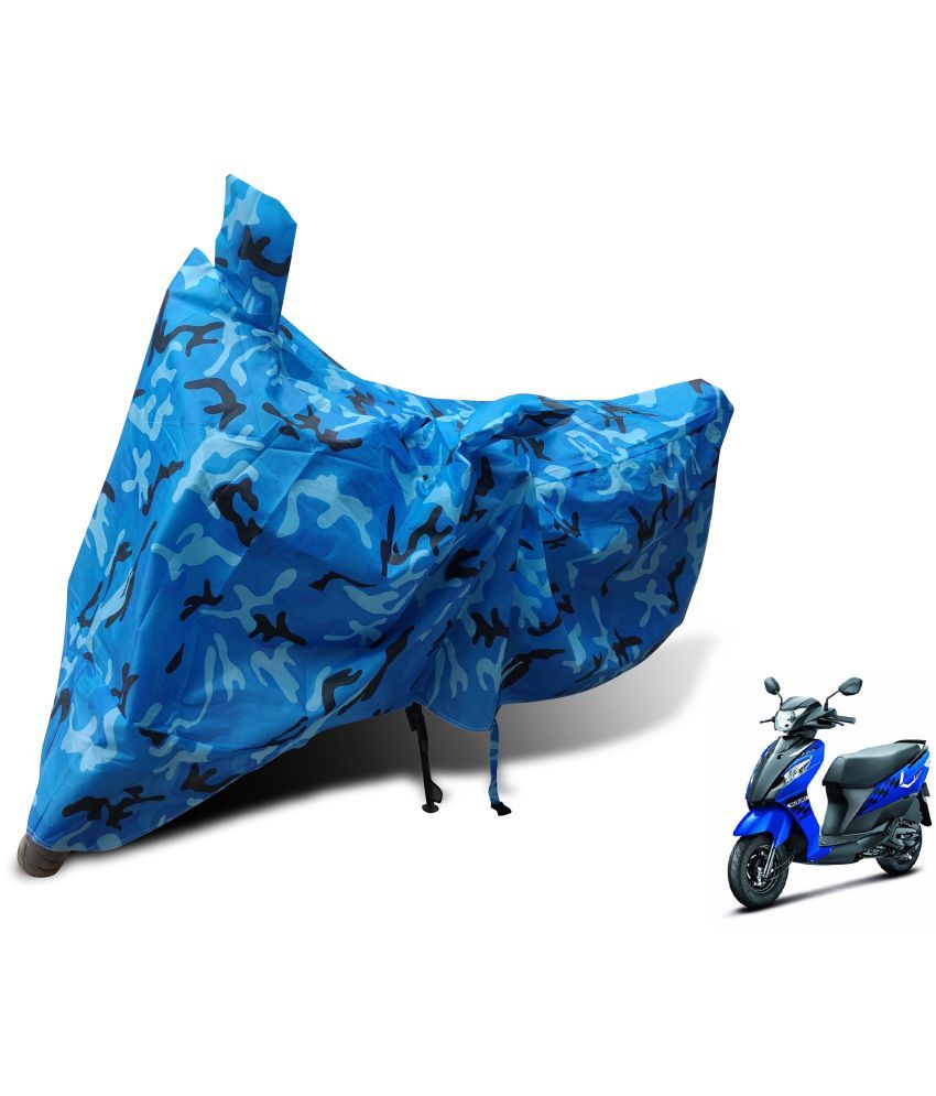     			Mockhe Bike Body Cover for Suzuki Lets ( Pack of 1 ) , Blue