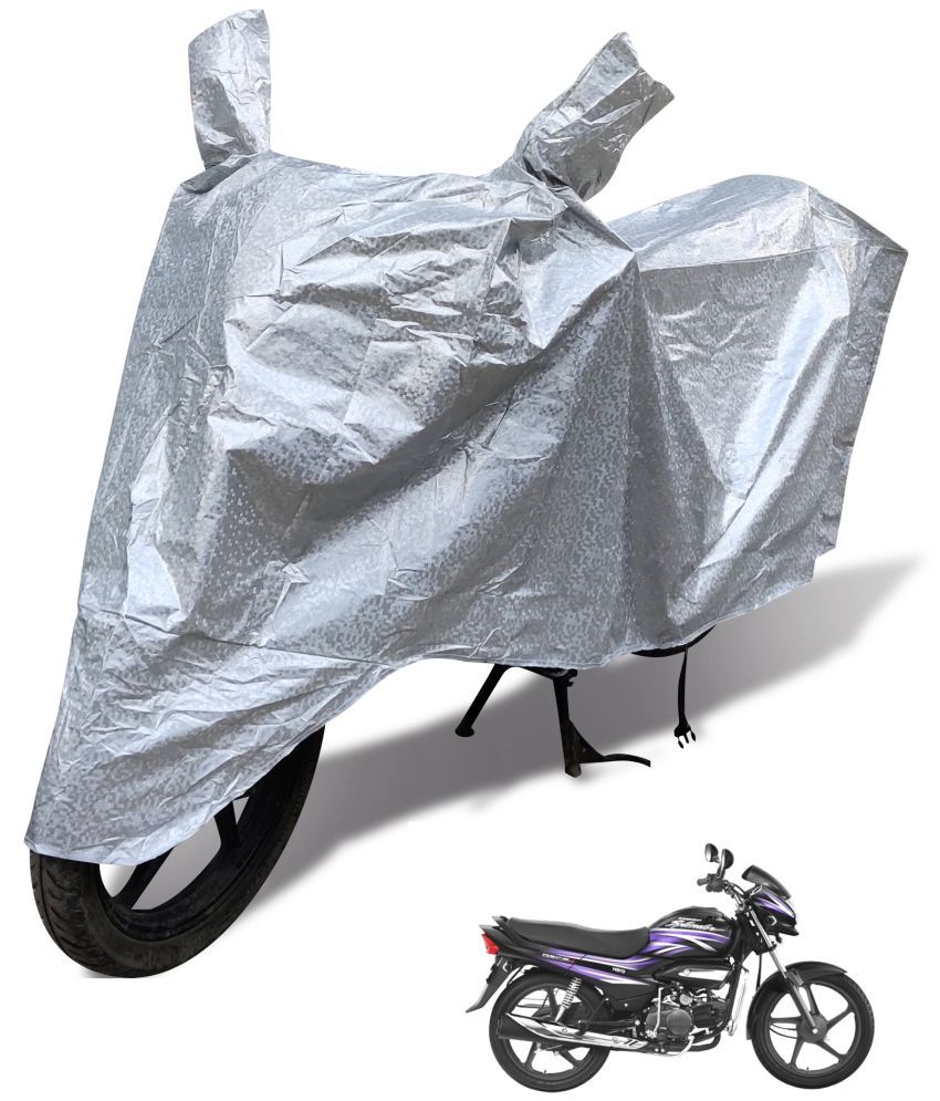     			Mockhe Bike Body Cover for Hero Super Splendor ( Pack of 1 ) , Silver