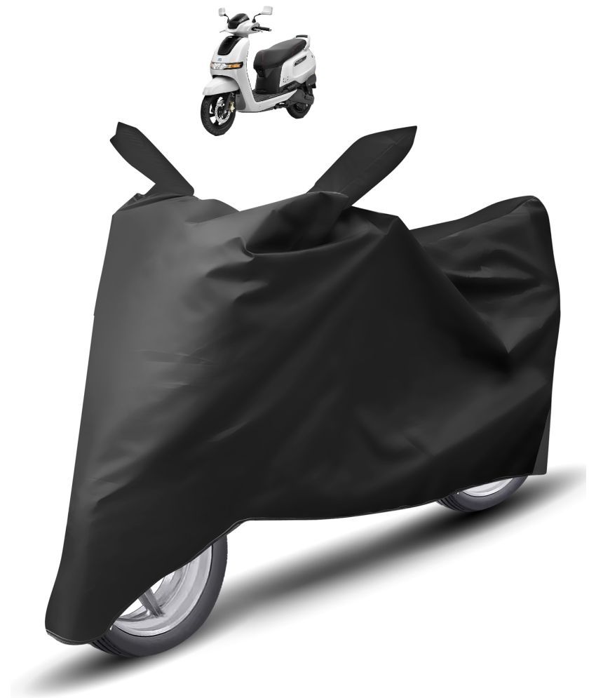     			Mockhe Bike Body Cover for TVS All Bike Models ( Pack of 1 ) , Black