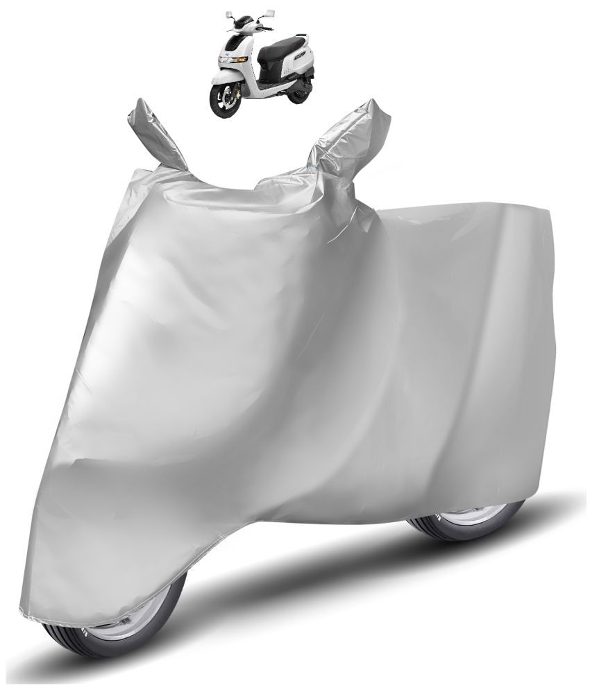     			Mockhe Bike Body Cover for TVS All Bike Models ( Pack of 1 ) , Silver