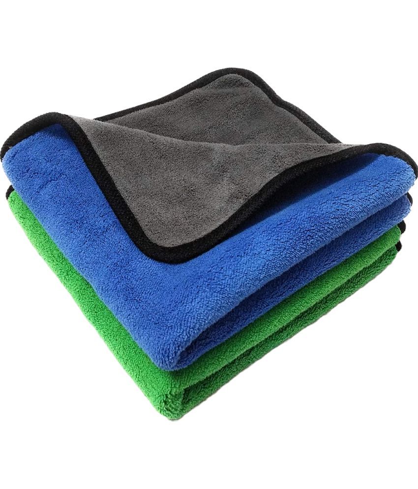     			Mockhe Multicolor 800 GSM Microfiber Cloth For Automobile ( Pack of 2 )