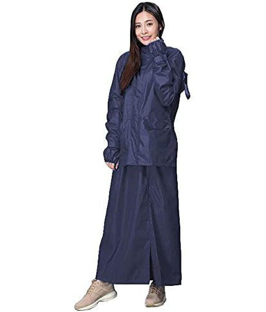     			Reoutlook Polyester Raincoat Set - Blue