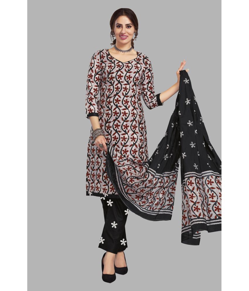     			SIMMU Cotton Printed Kurti With Pants Women's Stitched Salwar Suit - Multicolor ( Pack of 1 )