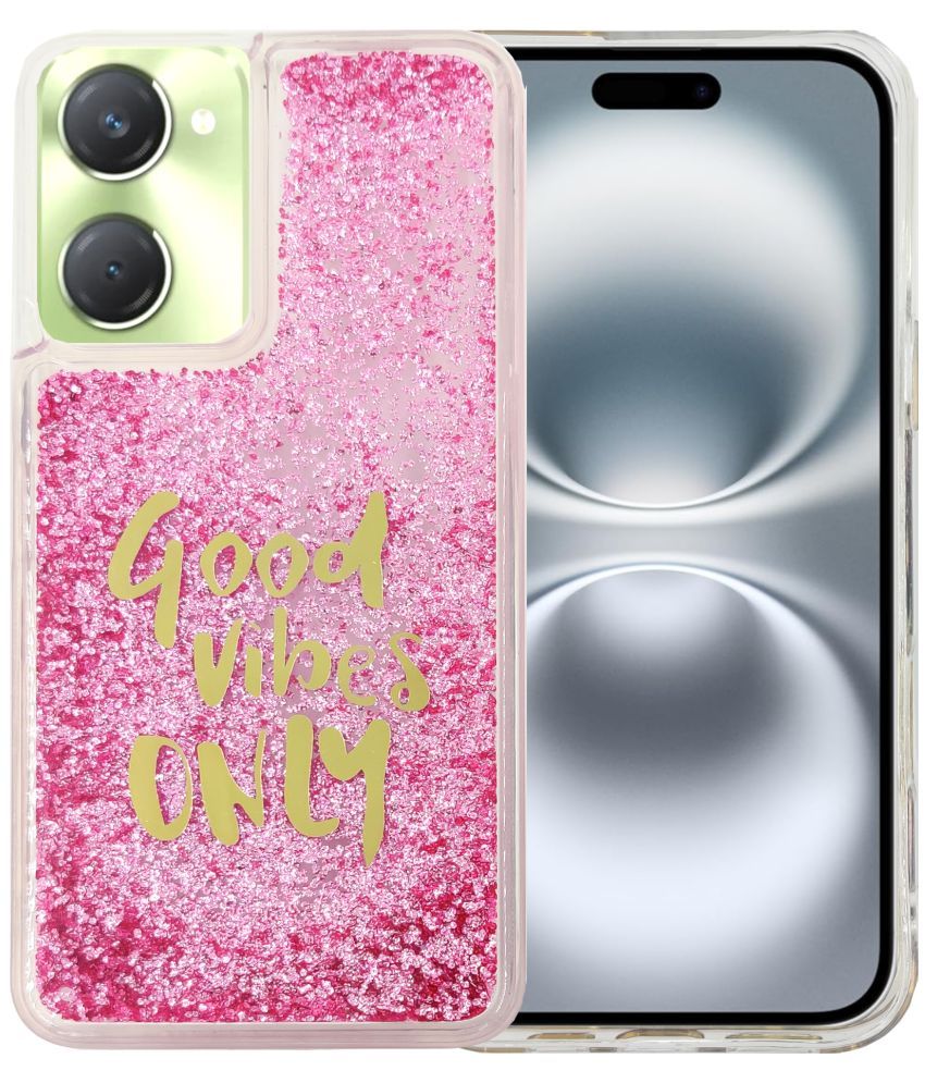     			Shining Stars Pink Printed Back Cover Silicon Compatible For Vivo Y03 ( Pack of 1 )