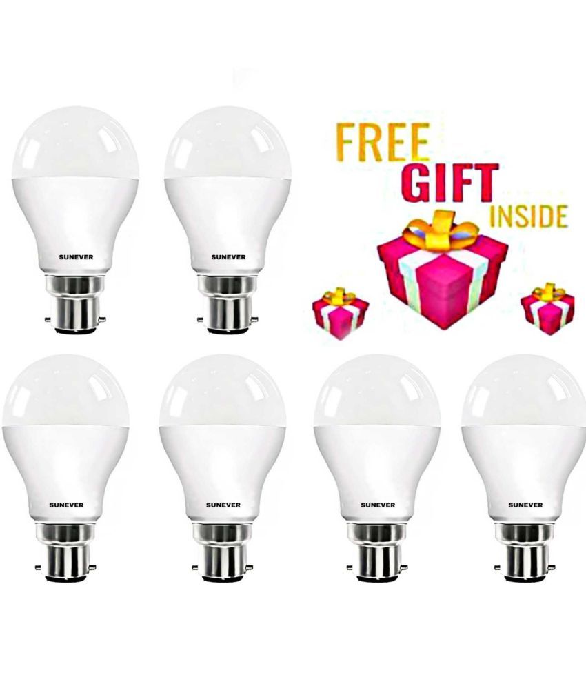     			Spark World 9W Natural White LED Bulb ( Pack of 6 )