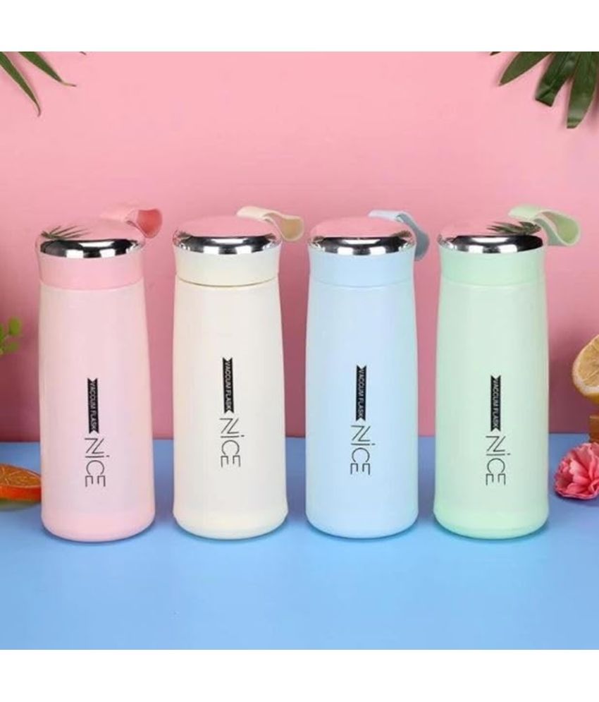     			nice Nice Glass Water Bottle 400 ML 4 Colors Multicolor Glass Water Bottle 400 mL ( Set of 1 )