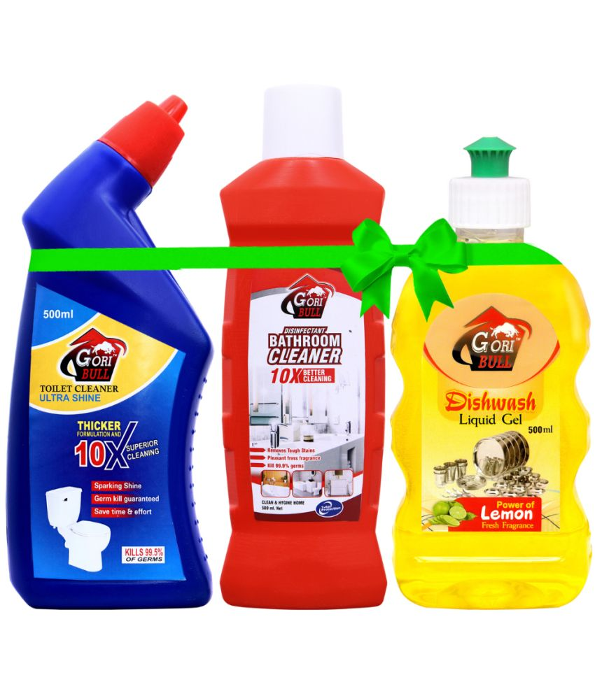     			GORIBULL GORIBULL Toilet Cleaner Ready to Use Liquid 1500 Pack of 3