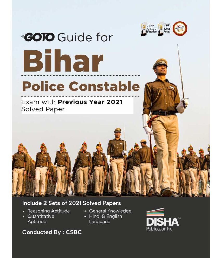     			GoTo Guide for Bihar Police Constable Exam with Previous Year Questions English Edition | CSBC Police Recruitment 2023 |