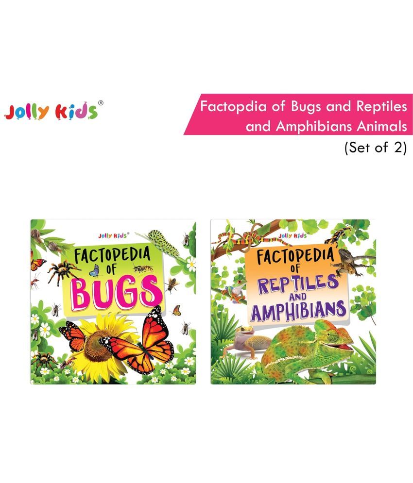     			Jolly Kids Factopedia: Bugs, Reptiles And Amphibians Books Set of 2 For Aged 3-8 Years| Discover Frog, Snakes, Ants, Lizard And The Amazing Wonders of Nature!