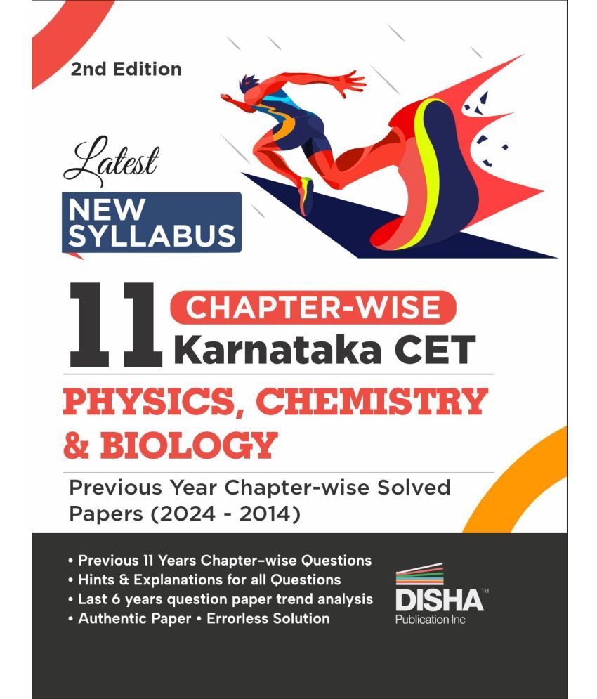     			Latest New Syllabus 11 Chapter-wise Karnataka CET Physics, Chemistry & Biology Previous Year Solved Papers (2024 - 2014) 2nd Edition | KCET PYQs Quest