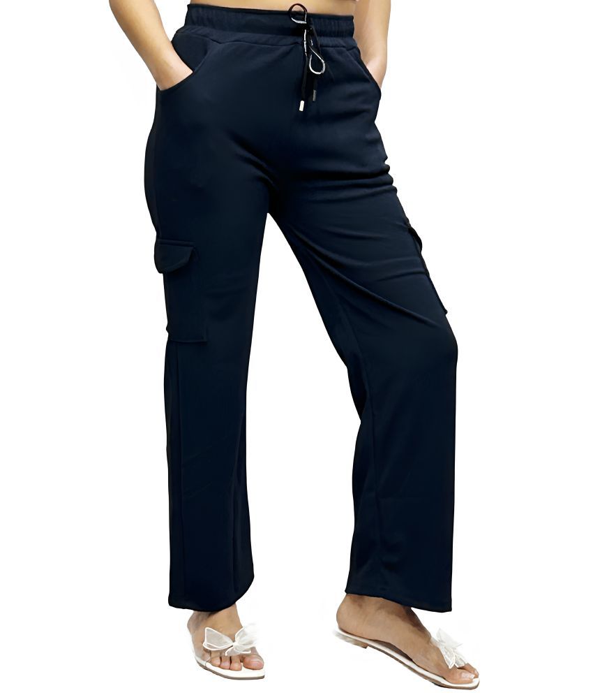     			MULTIWA Pack of 1 Cotton Regular Women's Cargo Pants ( Blue )