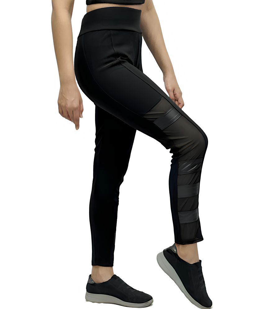     			MULTIWA Pack of 1 Lycra Regular Women's Casual Pants ( Black )