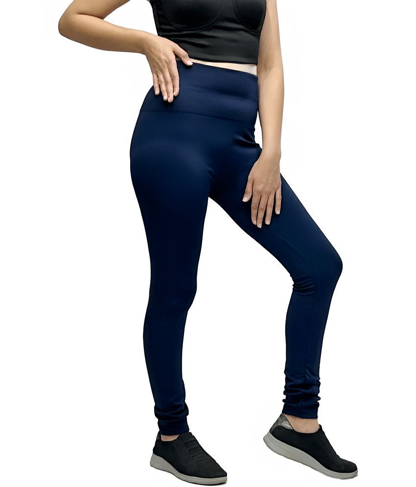     			MULTIWA Pack of 1 Lycra Regular Women's Casual Pants ( Navy Blue )