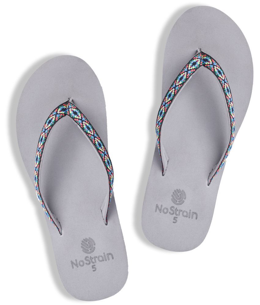     			NoStrain Light Grey Women's Daily Slipper