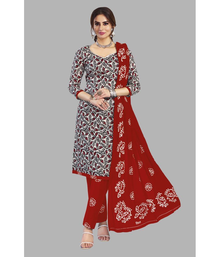     			SIMMU Cotton Printed Kurti With Pants Women's Stitched Salwar Suit - Multicolor ( Pack of 1 )