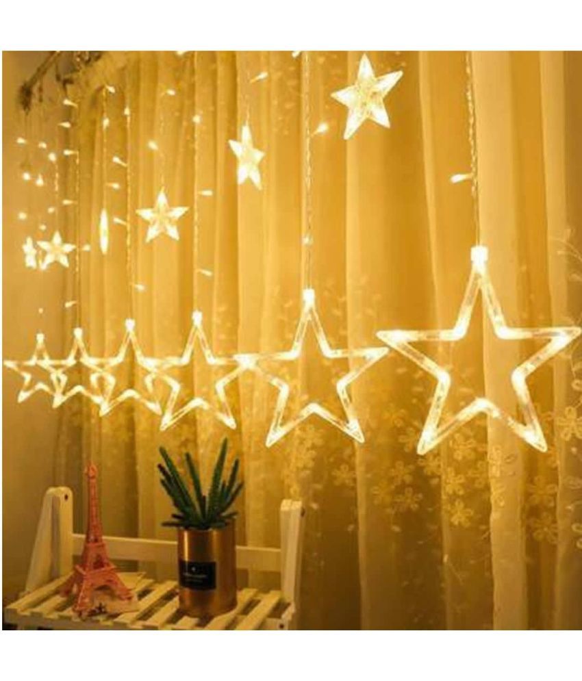     			Spark World Gold 3M Curtain String Light ( Pack of 1 )