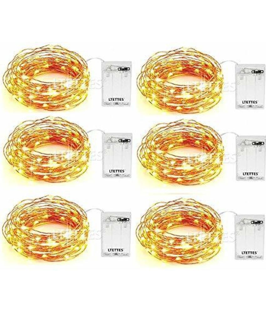     			Spark World Yellow 3M String Light ( Pack of 6 )