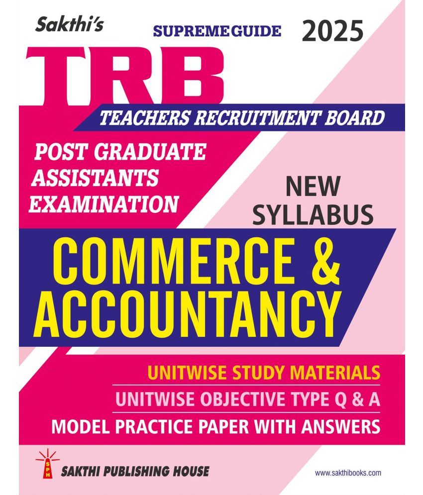     			Trb Pg Commerce & Accountancy Unitwise Study Materials with Objective Type Q & A and Previous Year Exam Solved Papers (2021-2022)