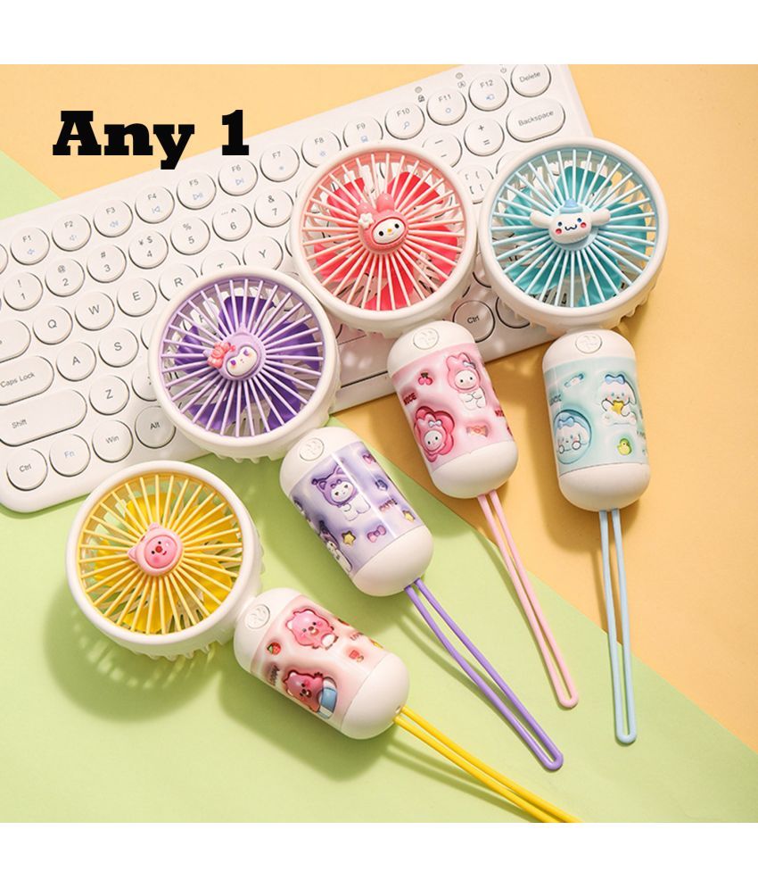     			3MADS ANY1 Cute Cartoon Rechargeable Handheld Mini USB Fan