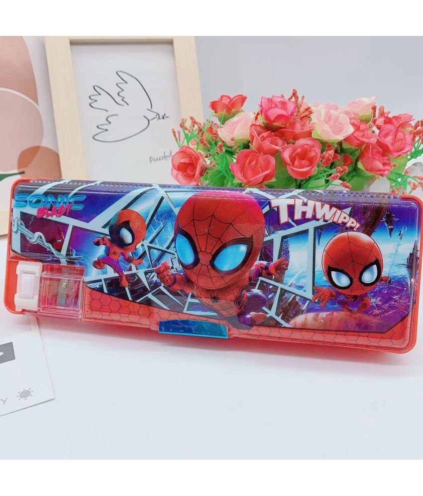     			3Mads  Spiderman theme Red Magnetic Geometry Box