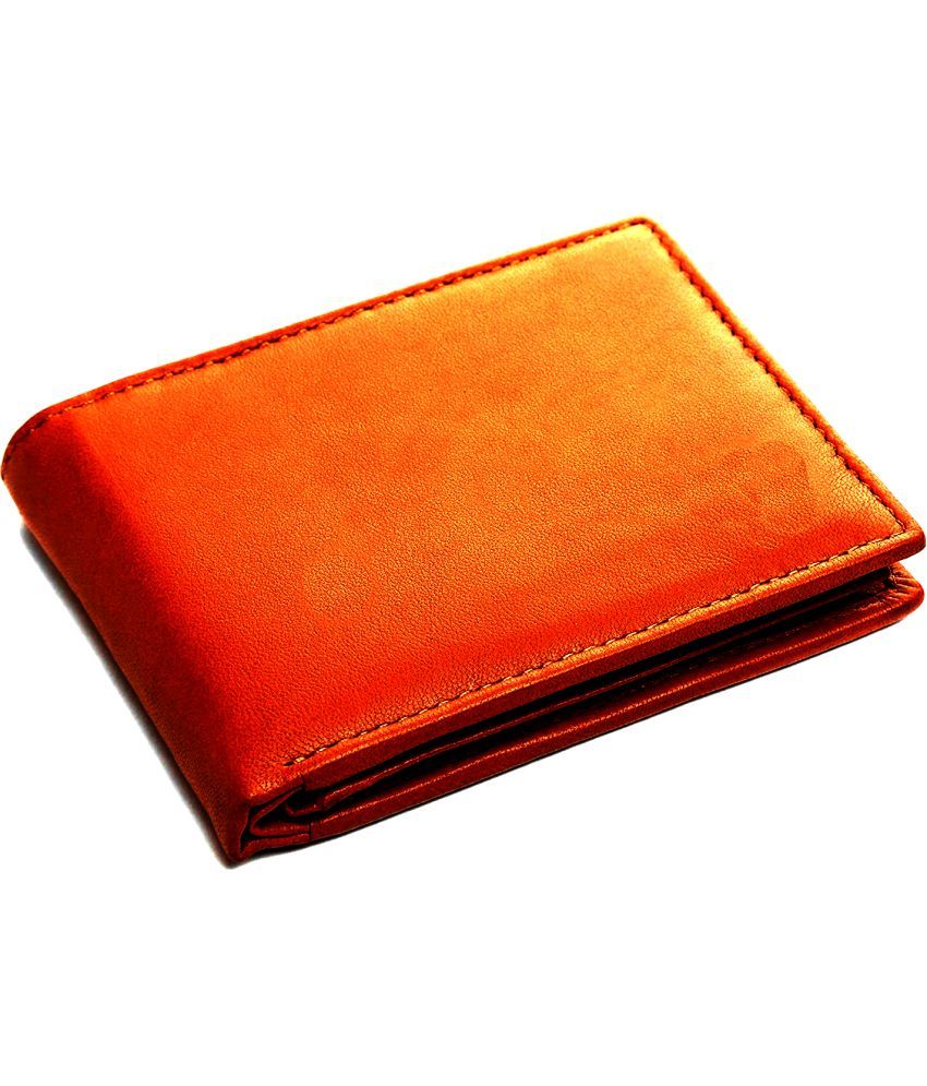     			Eagle Buzz 100% Leather Solid Men's Regular Wallet With More Than 10 Slots For Card ( Tan , Pack of 1 )