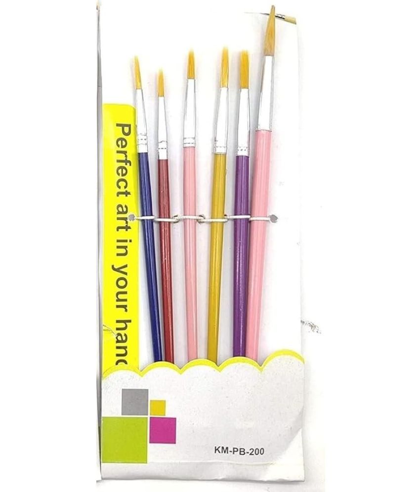     			Eclet 6 Pcs Different Size Paint Brush Set (Round)D