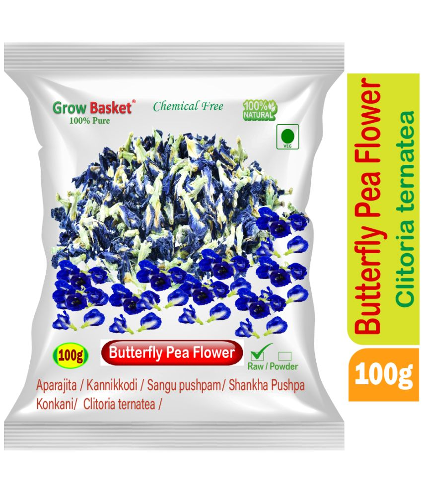     			Grow Basket Dried Butterfly Pea Flower Tea Loose Leaf 100 gm