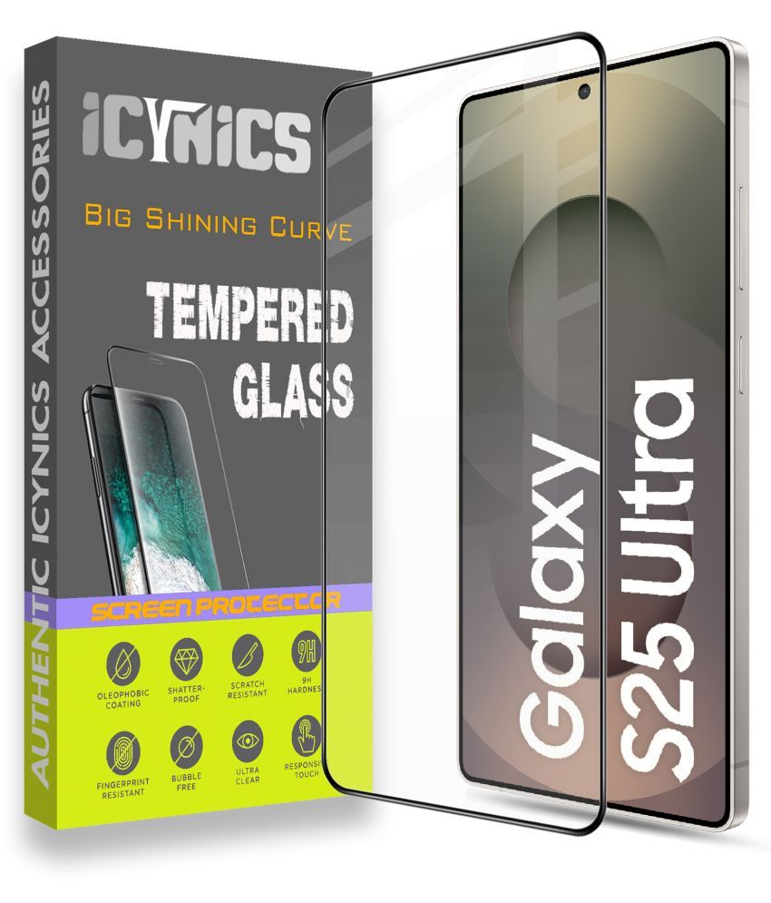     			Icynics Tempered Glass Compatible For Samsung Galaxy S25 Ultra 5g ( Pack of 1 )