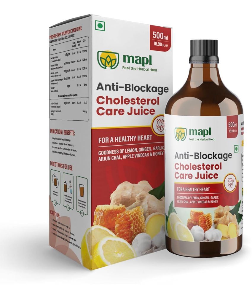     			MAPL Anti Blockage Juice Natural Heart Rejuvenator Cholesterol Care 500 ml (Pack Of 1)