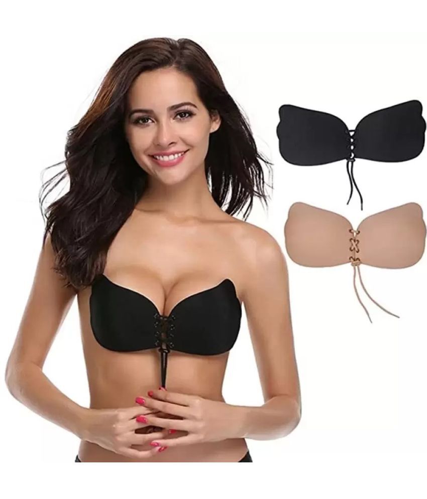     			Skylii Pack of 1 Polyester Lightly Padded Stick on Bra For Women ( Black,Beige,Camel )