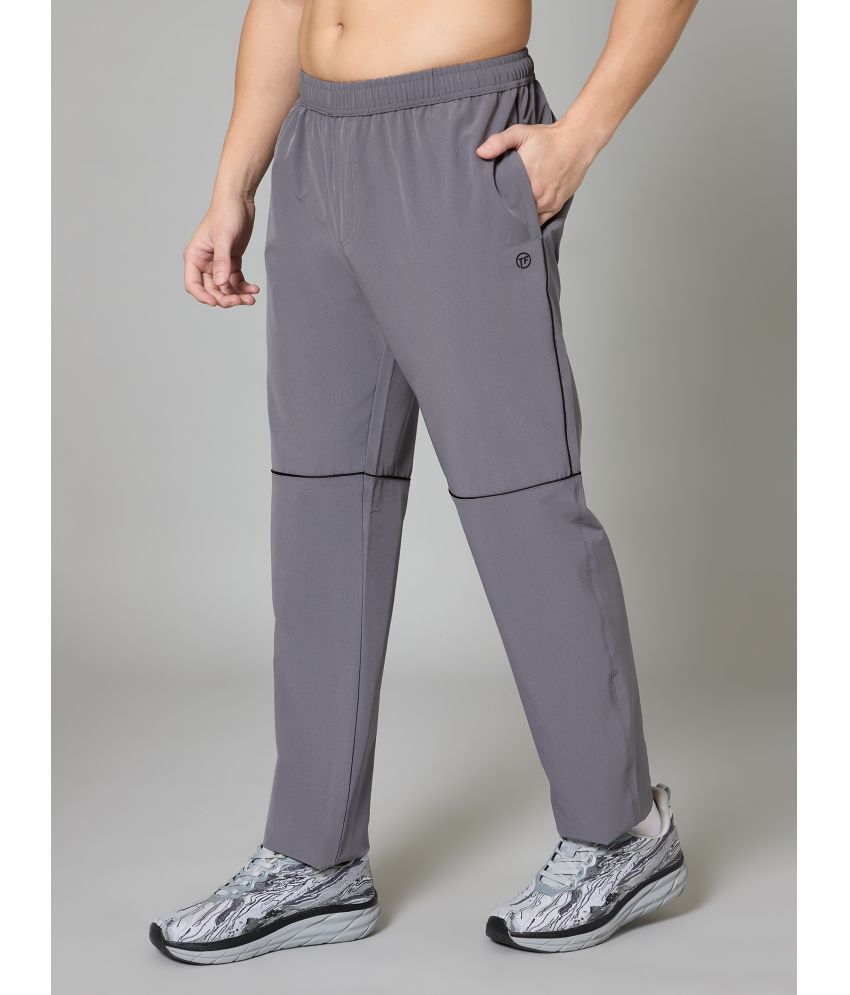     			Turnfit Grey Polyester Men's Sports Trackpants ( Pack of 1 )