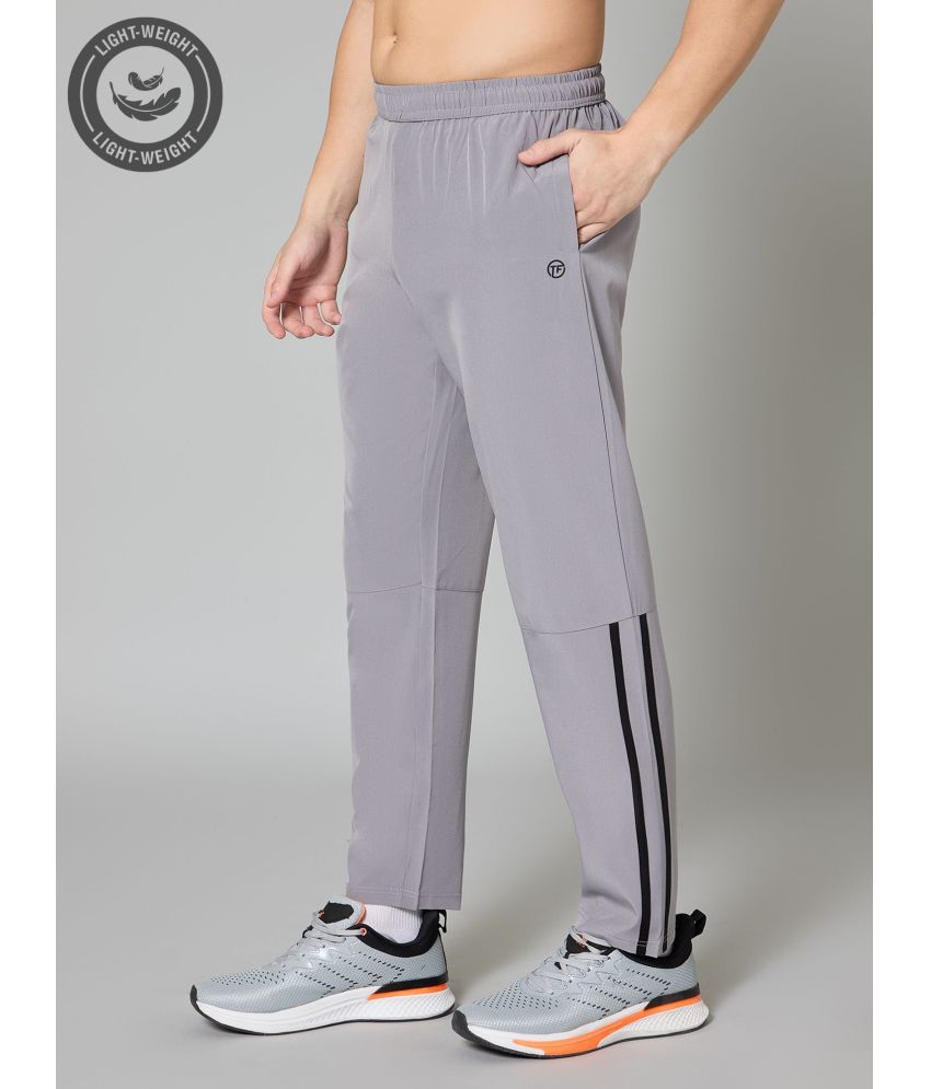     			Turnfit Grey Polyester Men's Sports Trackpants ( Pack of 1 )