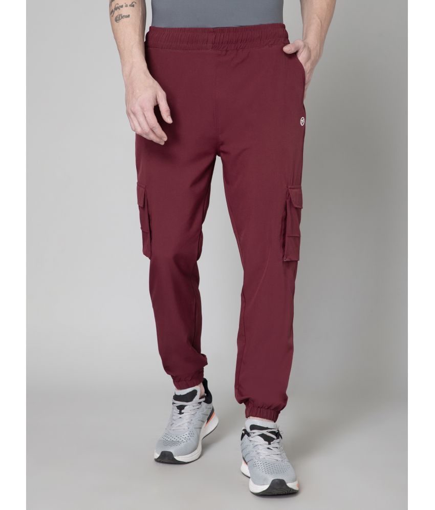     			Turnfit Regular Flat Men's Cargos - Maroon ( Pack of 1 )