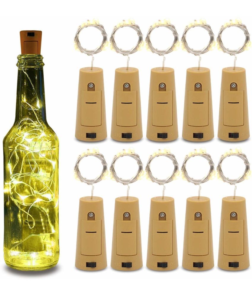     			ZESTRUM Gold 2Mtr Cork light ( Pack of 10 )