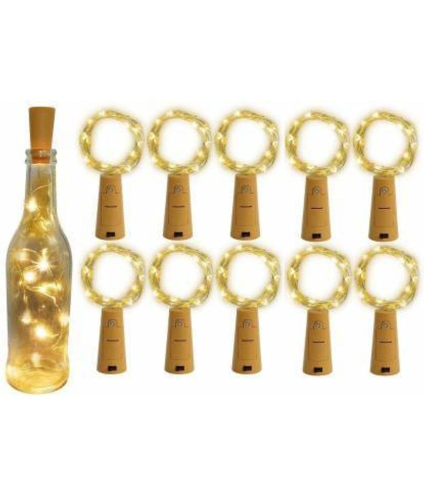     			ZESTRUM Gold 2Mtr Cork light ( Pack of 10 )