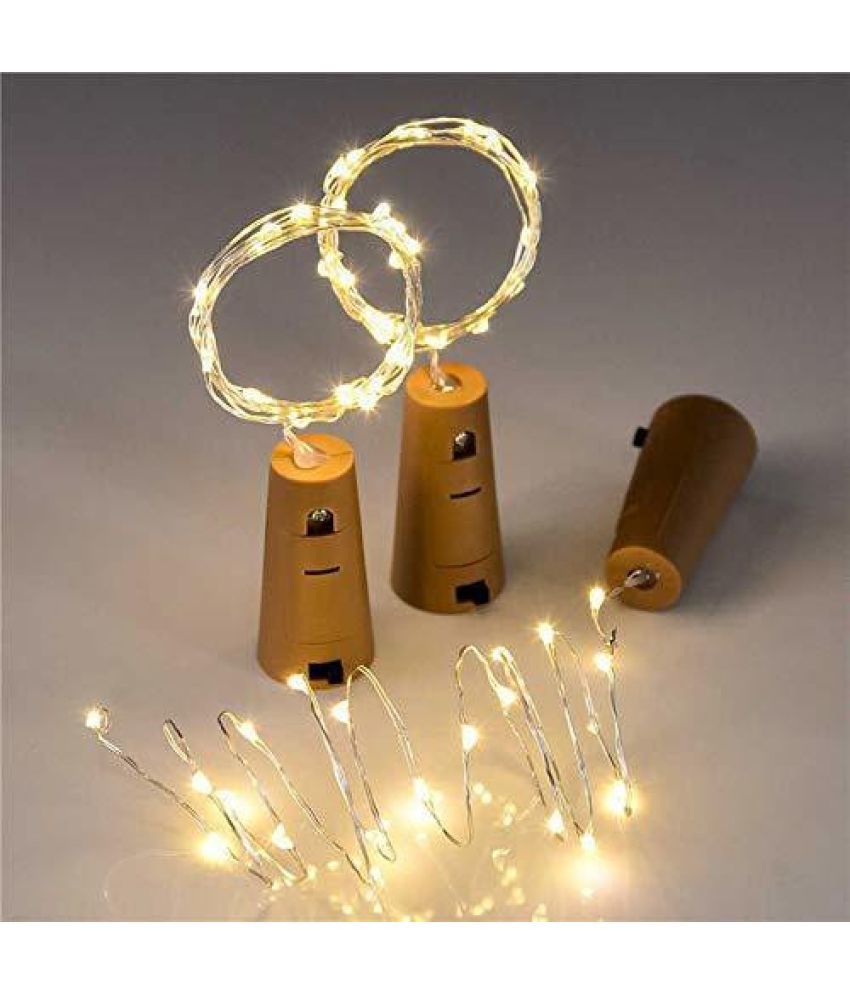     			ZESTRUM Yellow 2Mtr Cork light ( Pack of 3 )