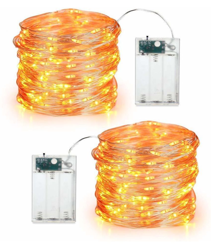     			ZESTRUM Yellow 3M String Light ( Pack of 2 )