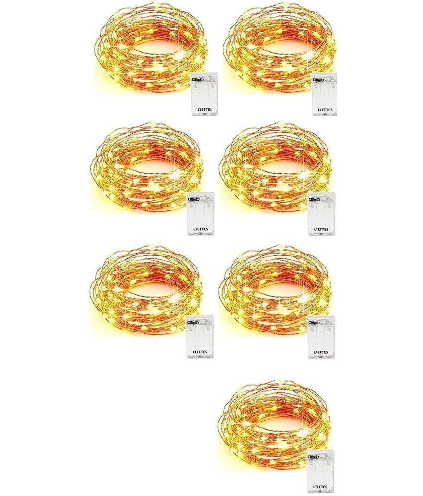     			ZESTRUM Yellow 3M String Light ( Pack of 7 )